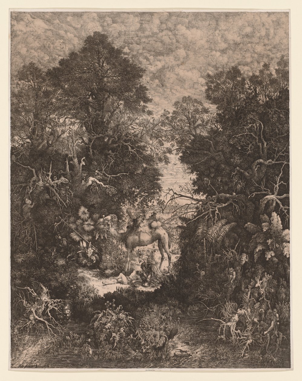 Den barmhjertige samaritan av Rodolphe Bresdin