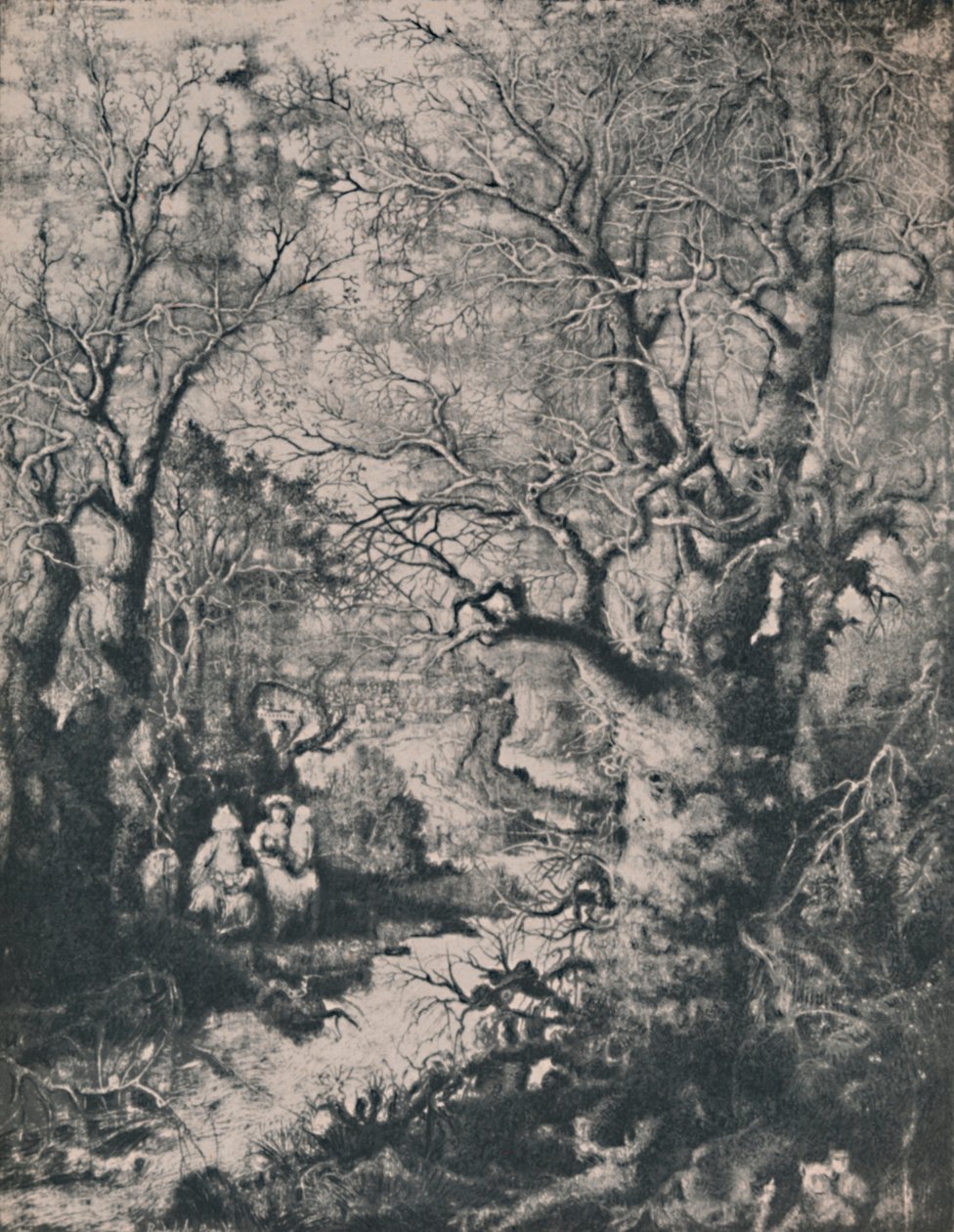 Den hellige familie, 1855, 1946 av Rodolphe Bresdin