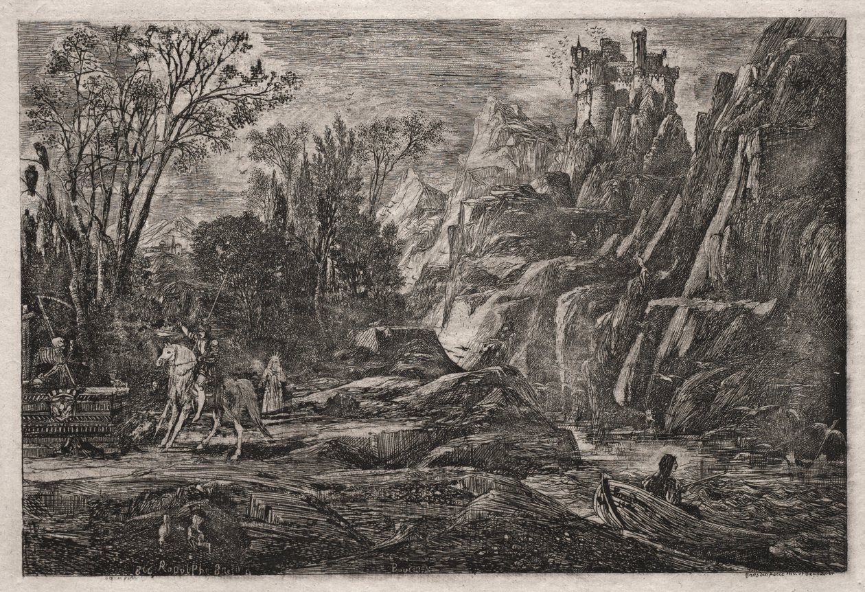Ridderen og døden av Rodolphe Bresdin
