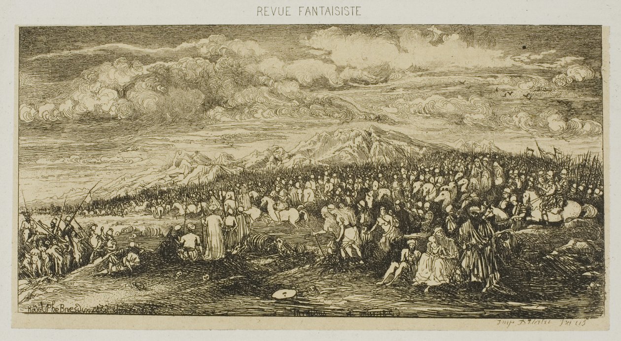 Den romerske hæren, fra Revue Fantaisiste av Rodolphe Bresdin