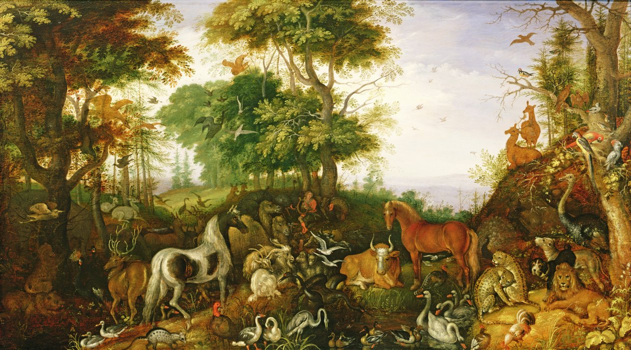 Orpheus Charming the Animals (olje) av Roelandt Jacobsz. Savery