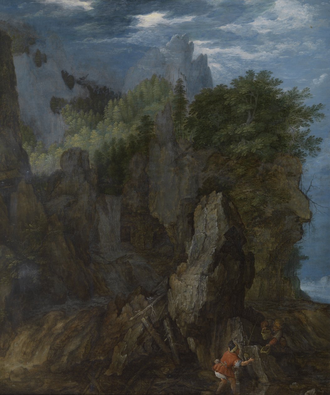The Crayfish Fishermen, ca. 1608 (olje på lerret) av Roelandt Jacobsz. Savery