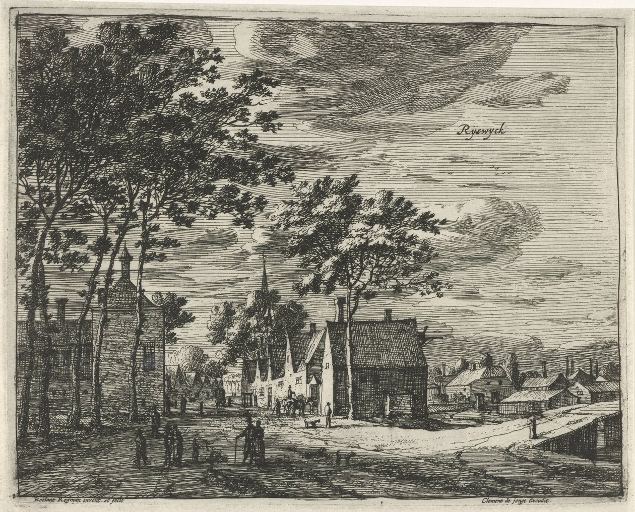Rijswijk Ryswyck (tittel på objekt) Landskap i provinsene Holland og Utrecht (serietittel) av Roelant Roghman