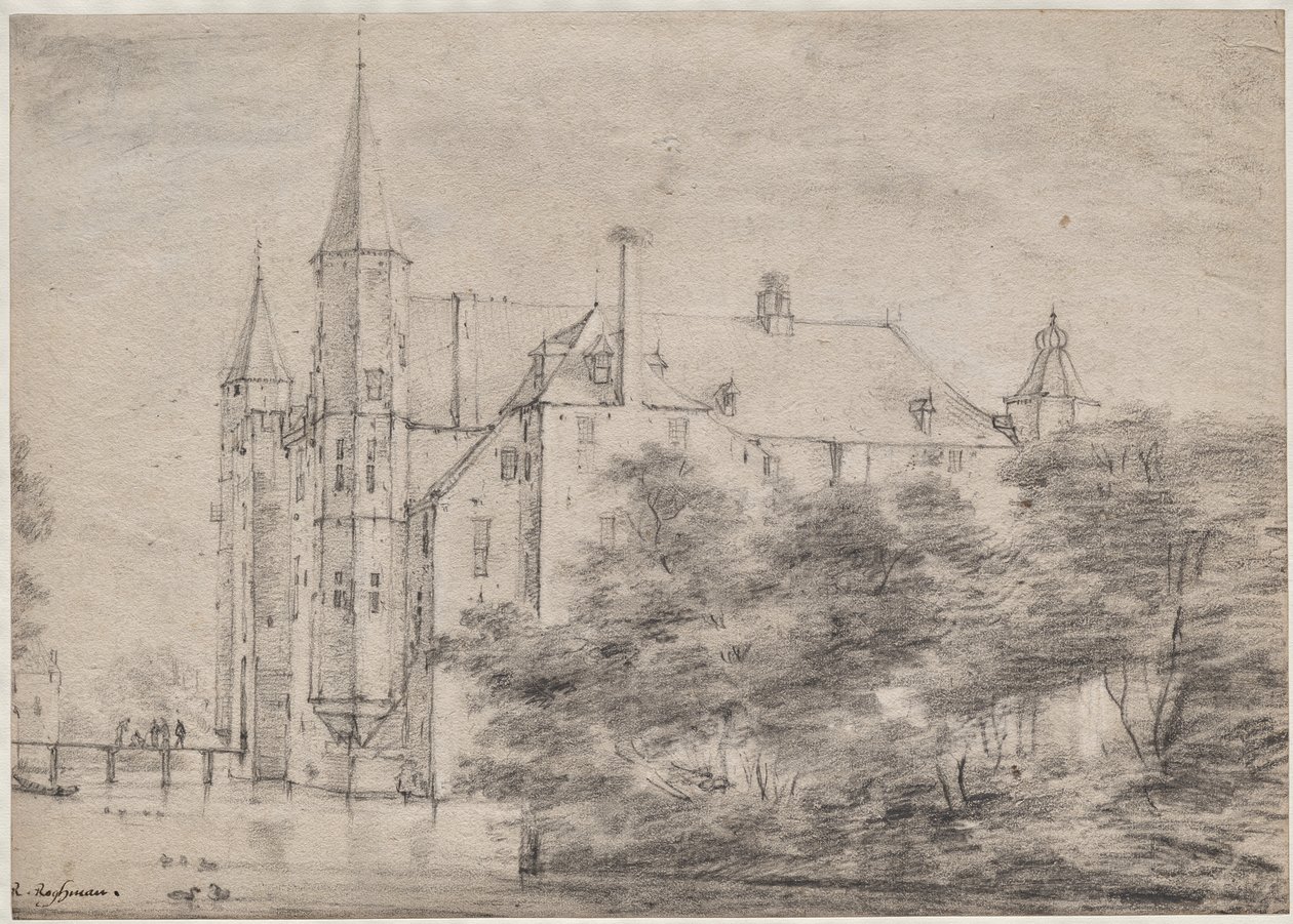 Zuylen Castle nær Utrecht av Roelant Roghman