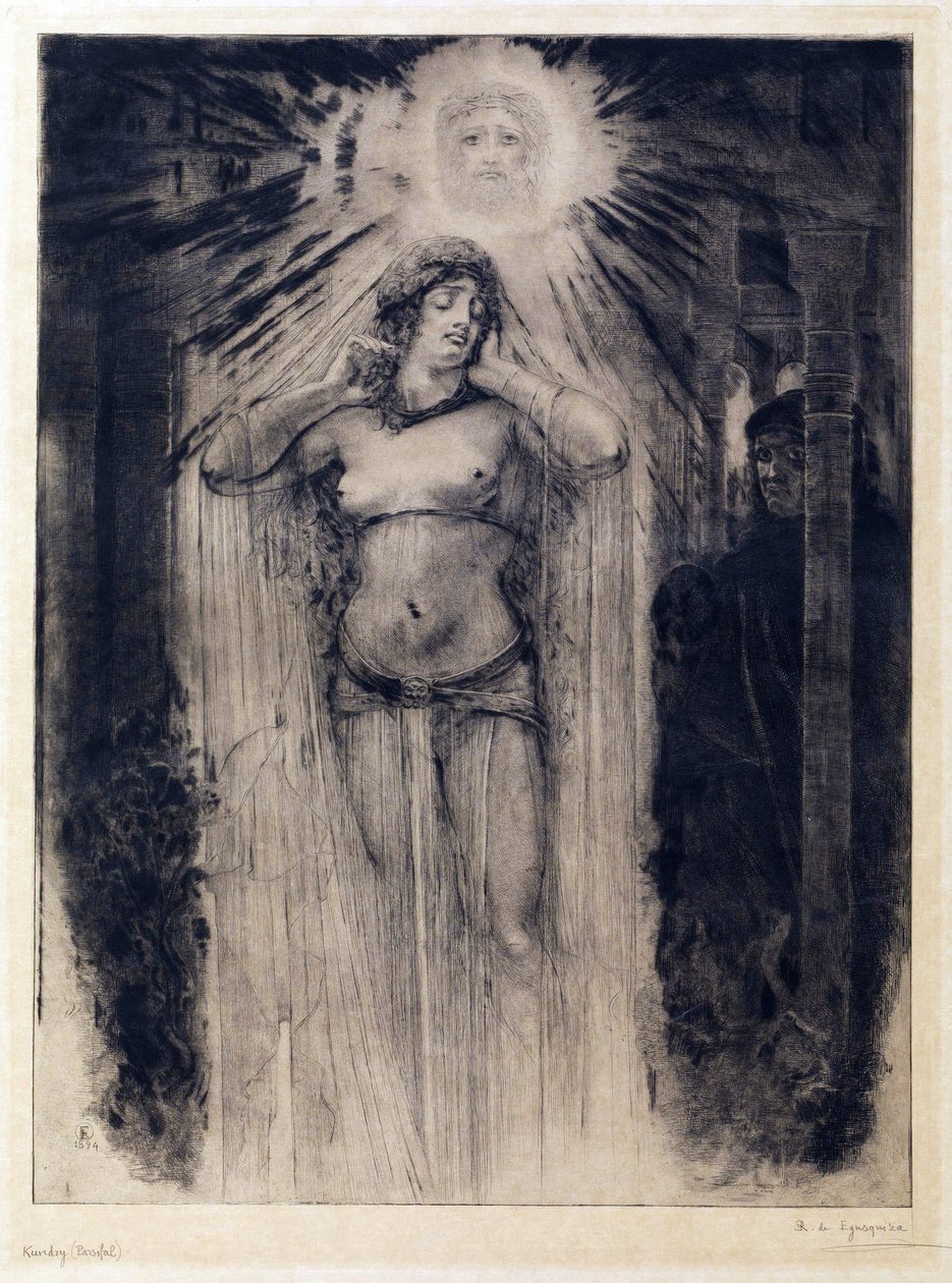 Symbolikk: Kundry av Egusquiza y Barrena, Rogelio de (1845-1915) av Rogelio Egusquiza