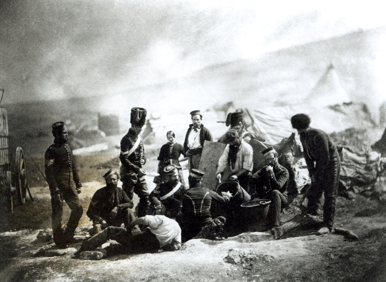 Soldater på Krim, ca. 1855 av Roger Fenton