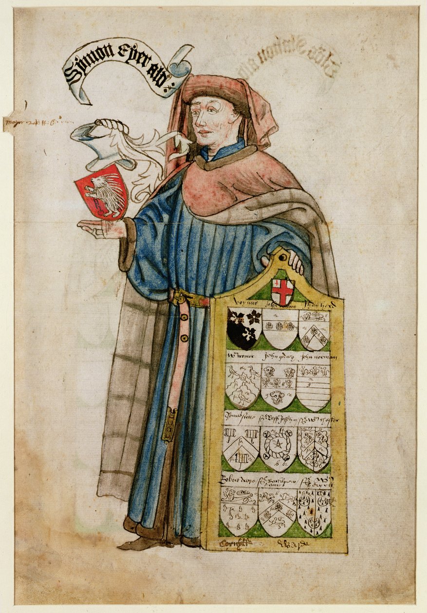 Simon Eyre in the Robes of a City of London Alderman, ca. 1450 (wc på papir) av Roger Leigh