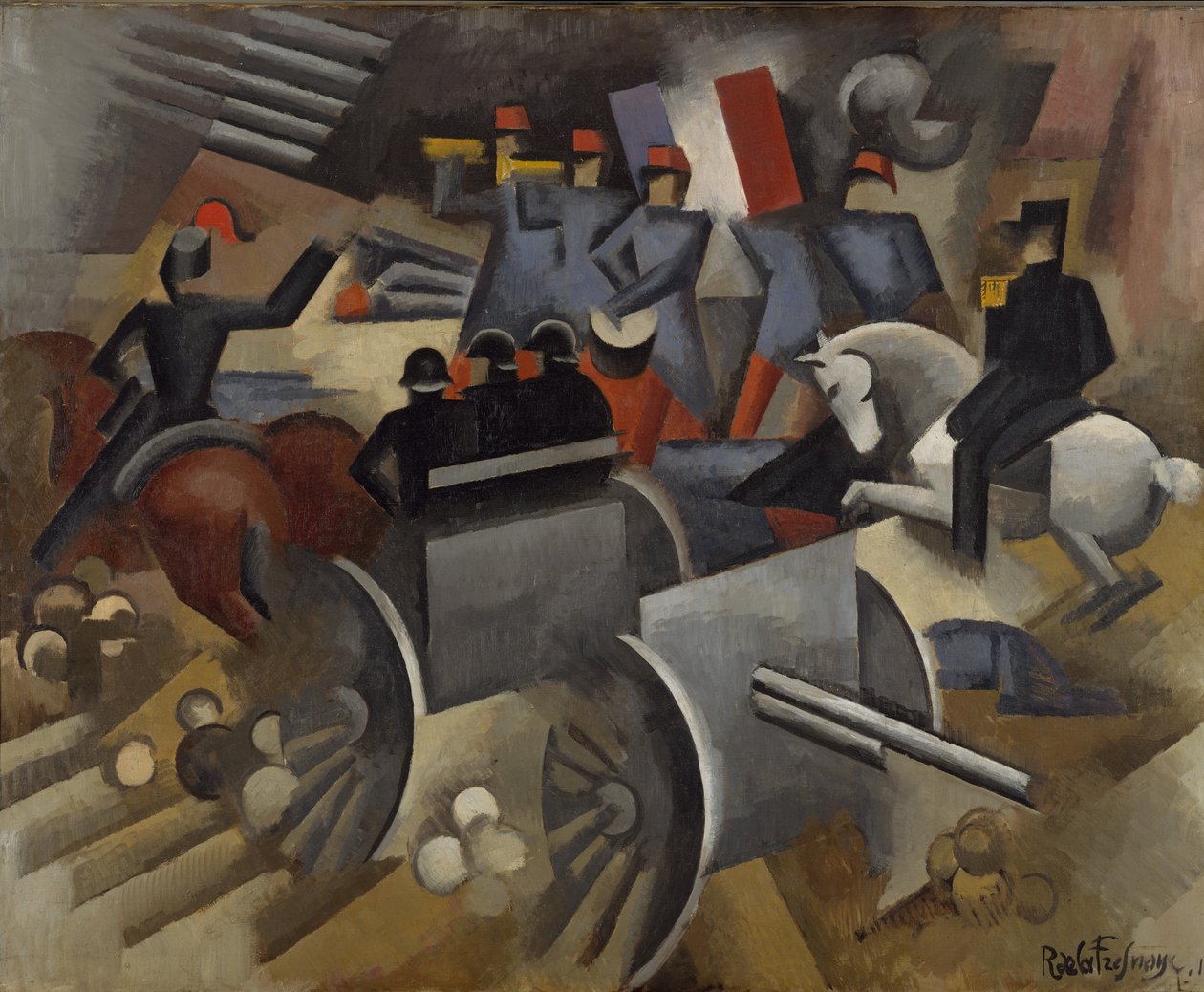 Artilleri, 1911 av Roger de La Fresnaye