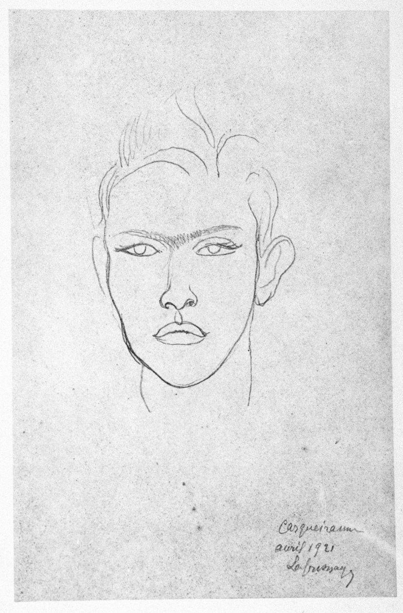Raymond Radiguet (1903-23), 1921 av Roger de La Fresnaye