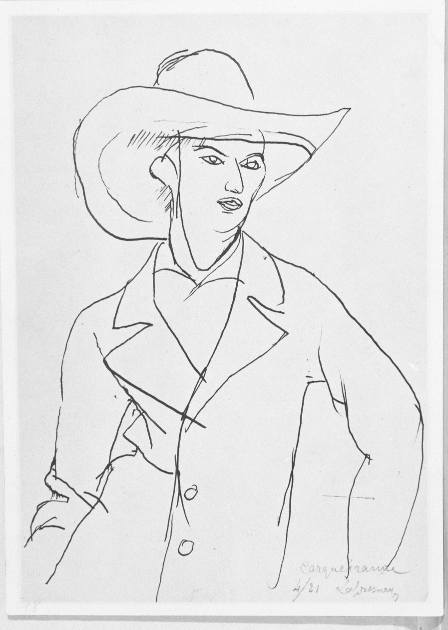 Raymond Radiguet (1903-23) 1921 av Roger de La Fresnaye