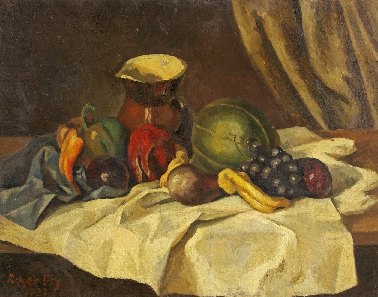 Stilleben - Frukt med kanne av Roger Eliot Fry