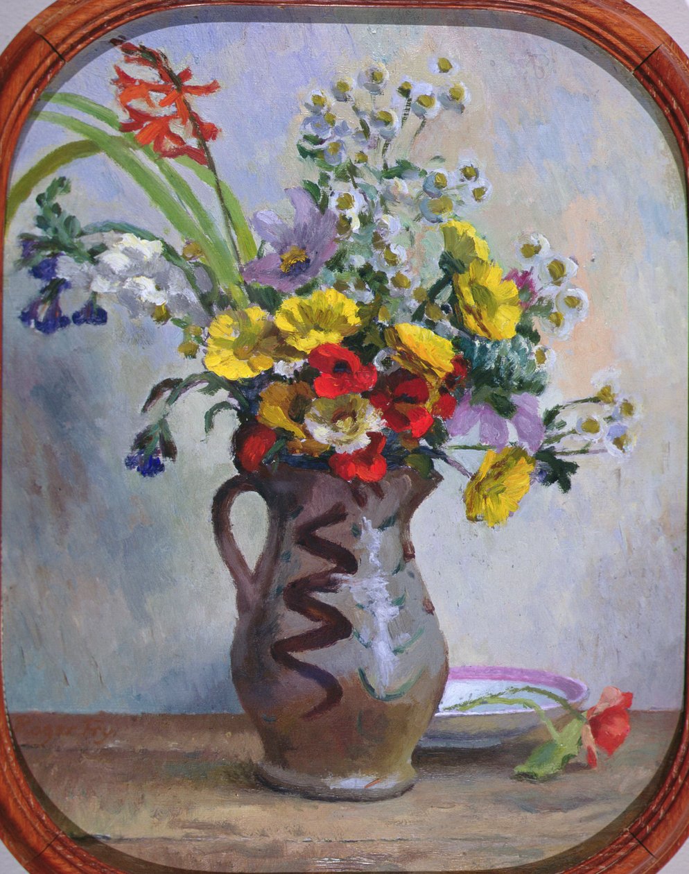 Sommerblomster, ca. 1922 (olje om bord) av Roger Eliot Fry