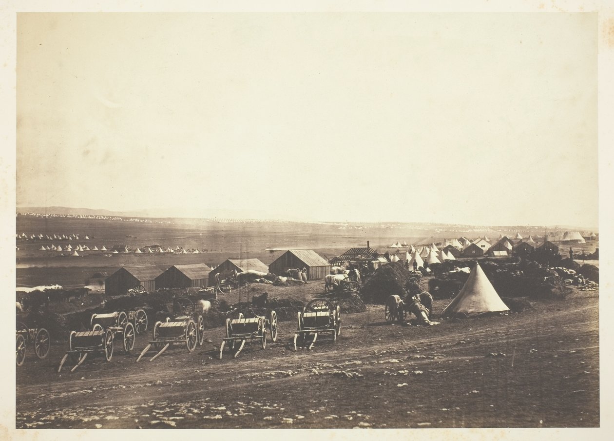 Artillerivogner, Balaklava i det fjerne av Roger Fenton