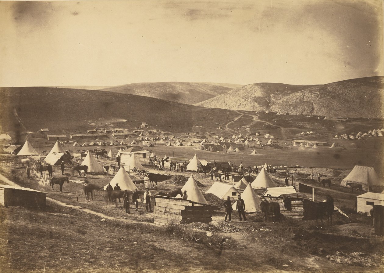 Leir for 5th Dragoon Guards av Roger Fenton