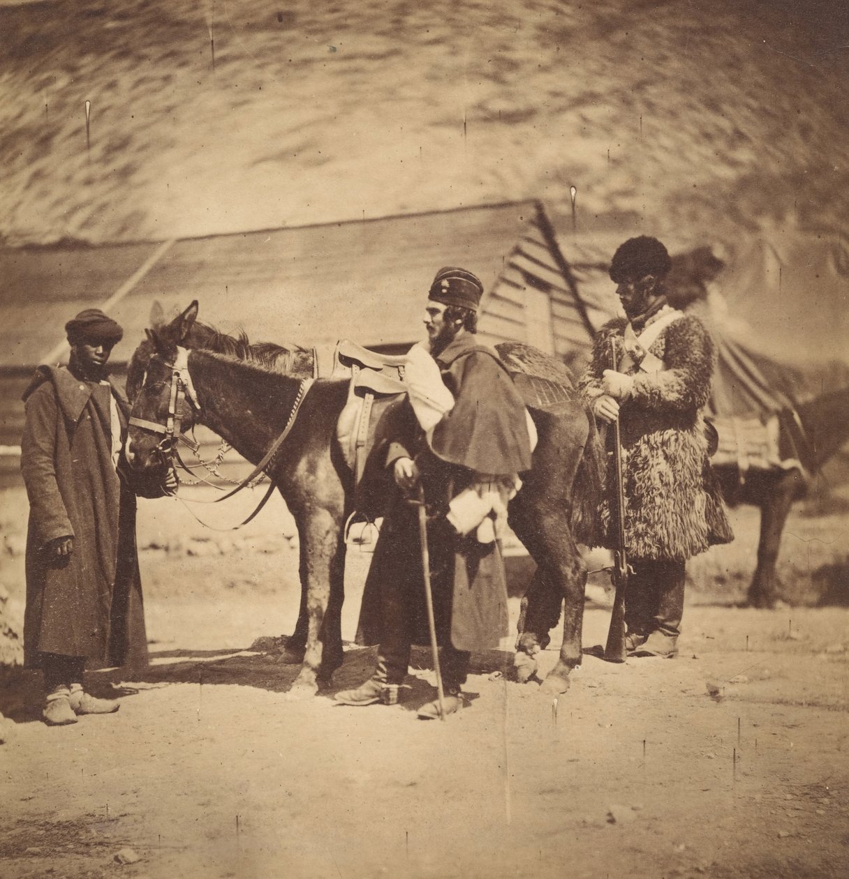 Kaptein Burnaby fra Grenadier Guards, 1855. av Roger Fenton