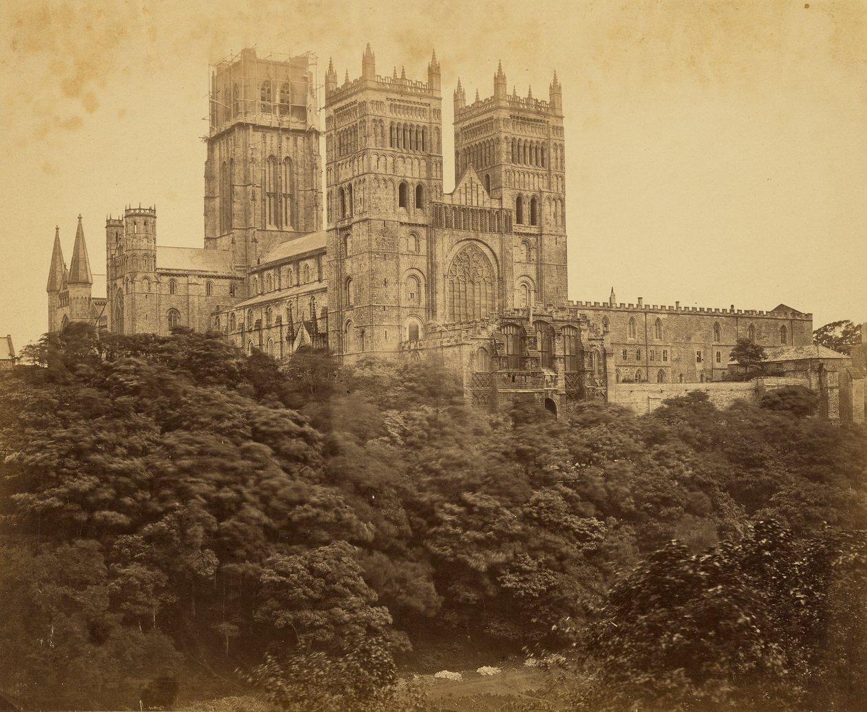 Durhams vestfront av Roger Fenton