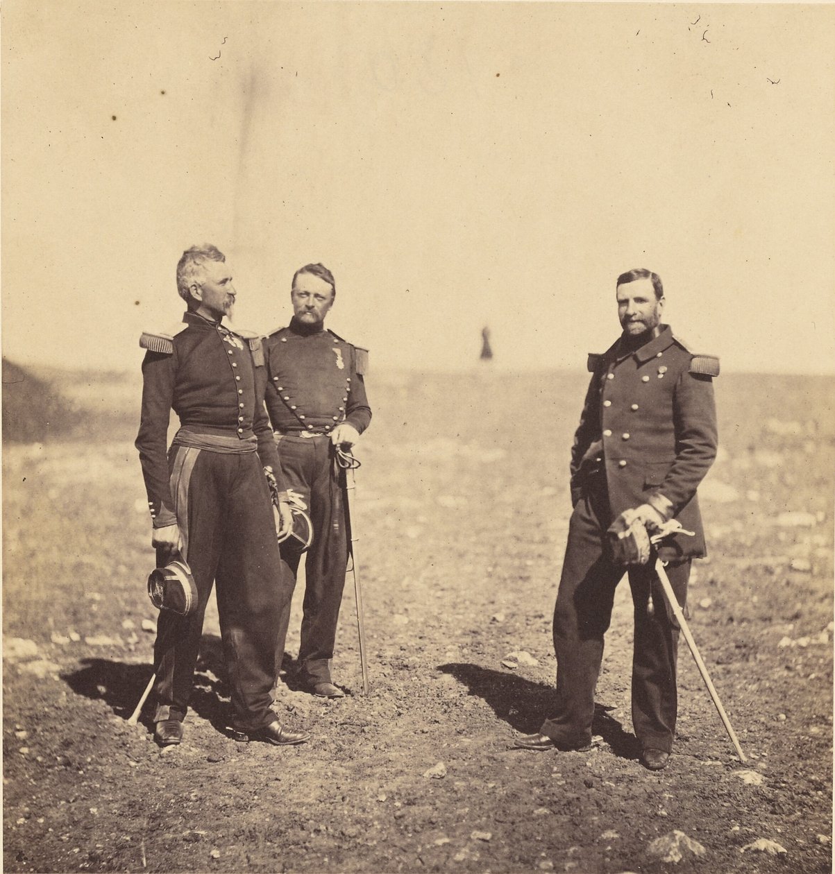 Generalene Labousinière og Beuret. av Roger Fenton