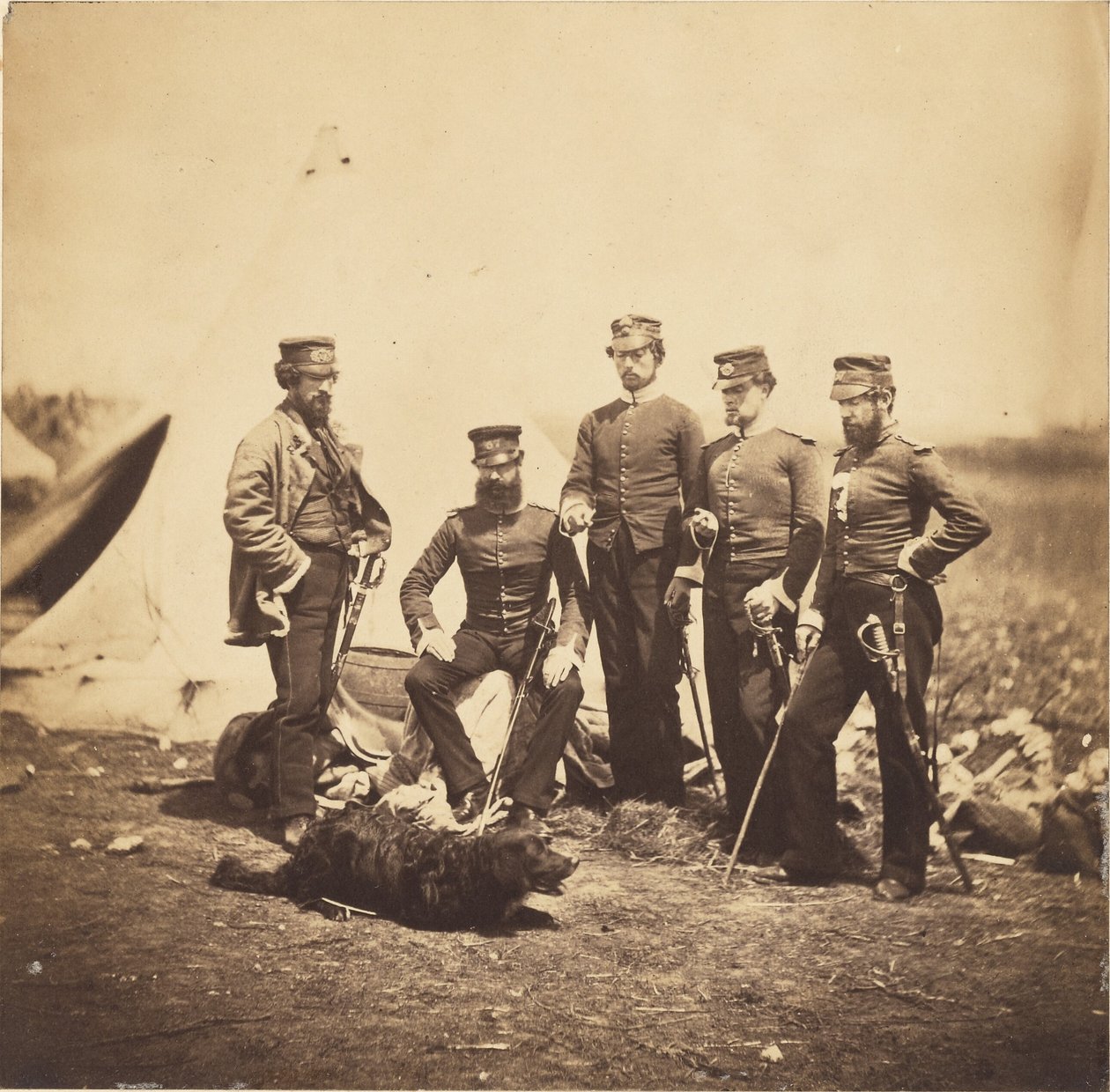 Gruppe fra 57. regiment av Roger Fenton