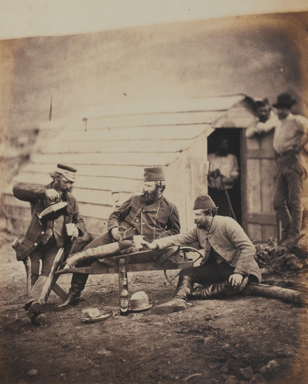 Hardships in the Camp, fra et album med 52 fotografier assosiert med Krim-krigen, 1855 av Roger Fenton