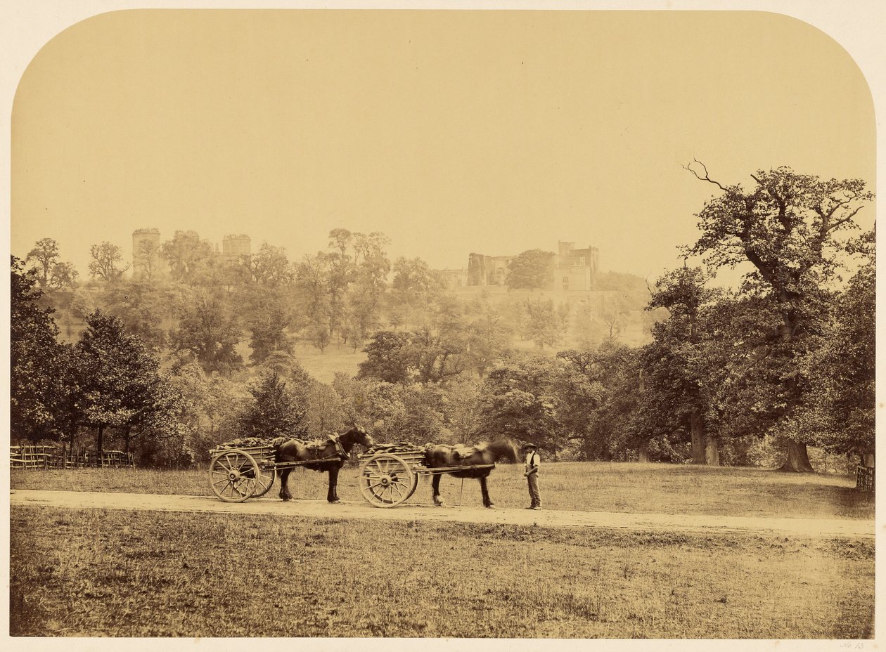 Hardwick Hall, sett fra parken av Roger Fenton