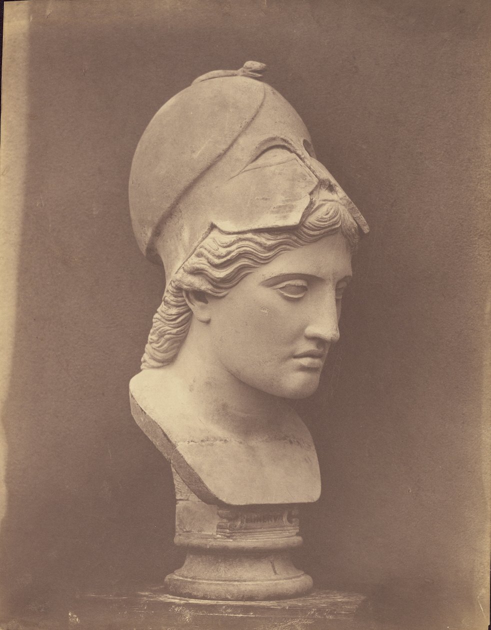 Minervas hode [trekvart profil] av Roger Fenton