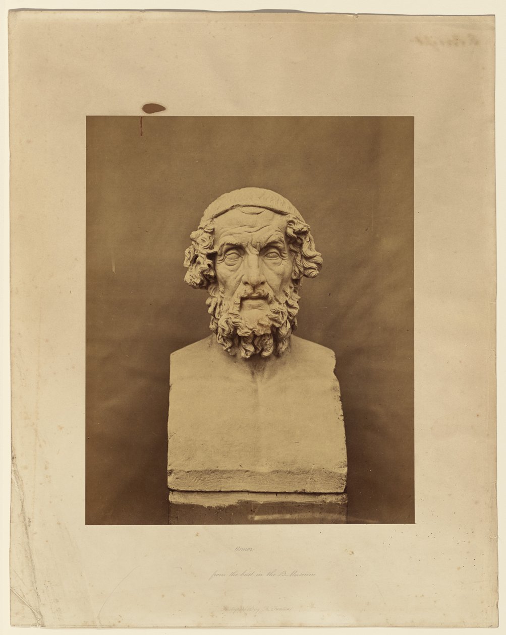 Homer, etter bysten i British Museum av Roger Fenton