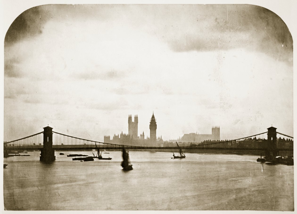 Houses of Parliament under bygging, London, ca. 1858 av Roger Fenton