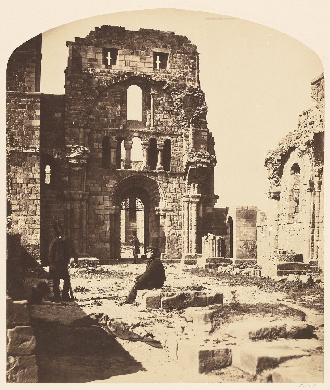 Interiør, Lindisfarne Priory, vestenden av Roger Fenton