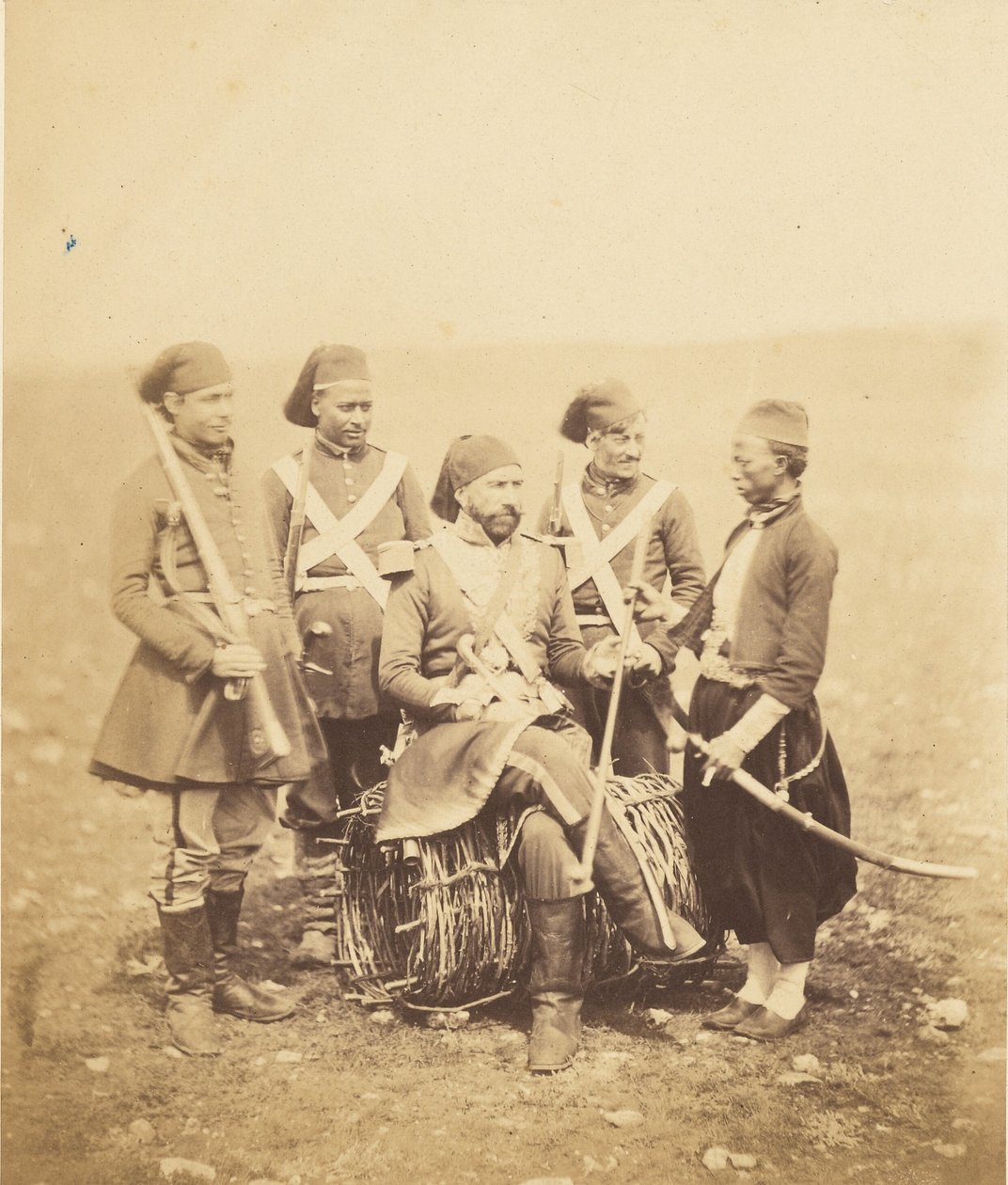 Ismail pasja og ledsagere av Roger Fenton