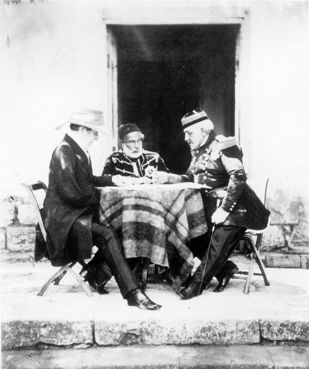Lord Raglan, Omar Pasha og general Pelissier, Krim av Roger Fenton