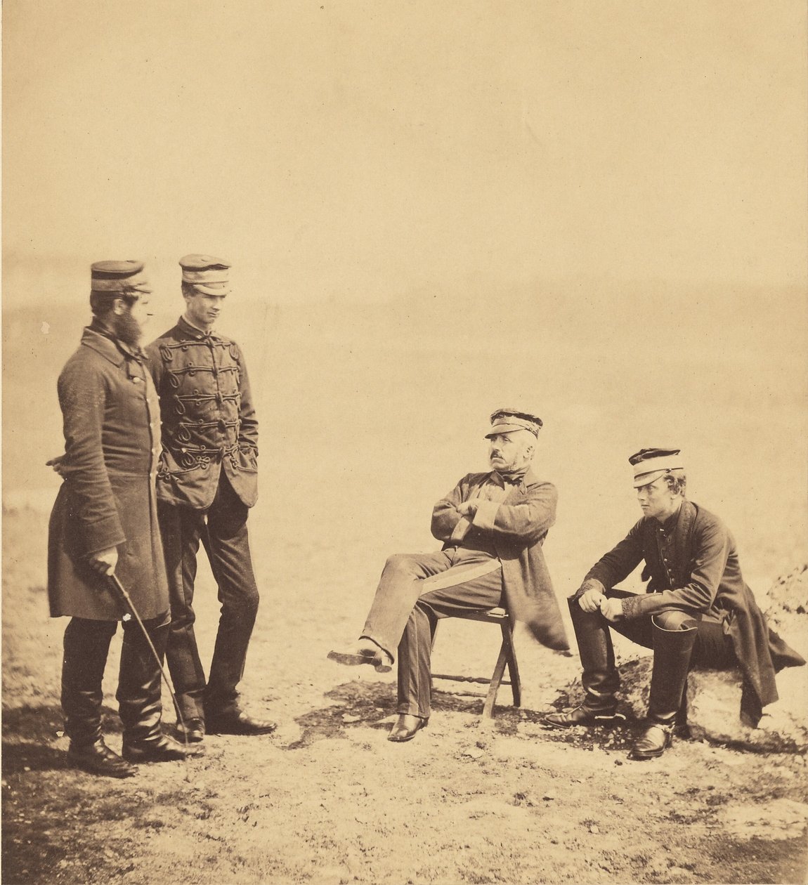 Generalløytnant Barnard og stab av Roger Fenton