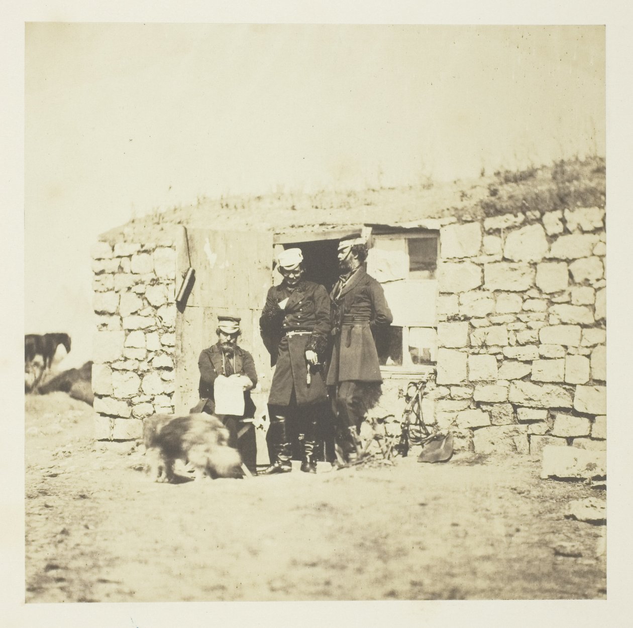 Offiserer i staben til generalløytnant Sir Richard England av Roger Fenton