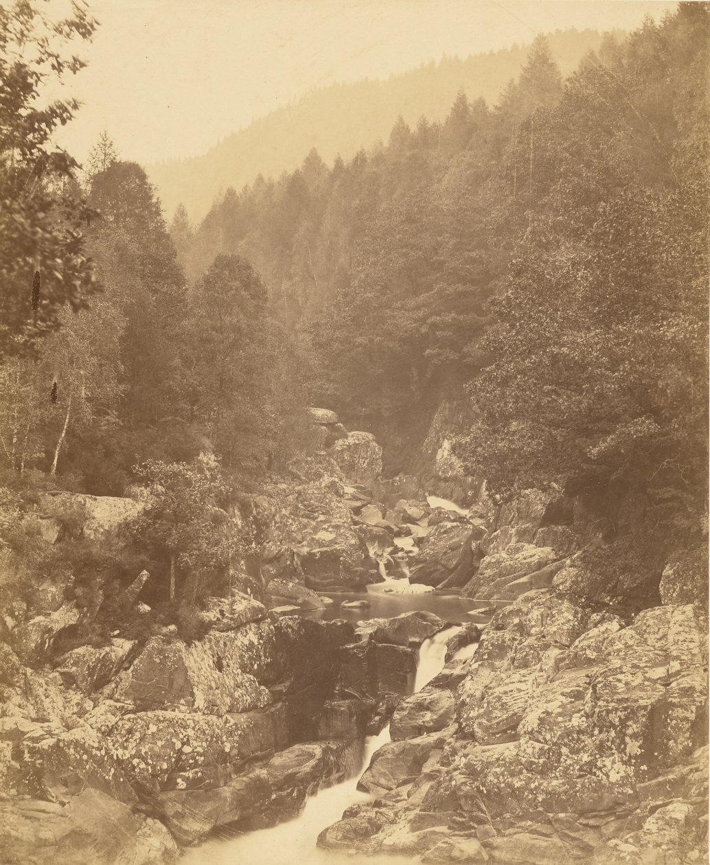 Ved Llugwy, nedenfor Swallow Falls. av Roger Fenton