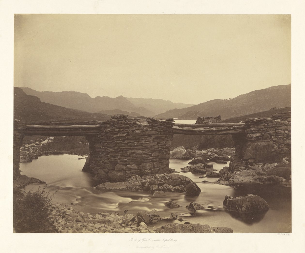 Pont-y-Garth nær Capel Curig av Roger Fenton