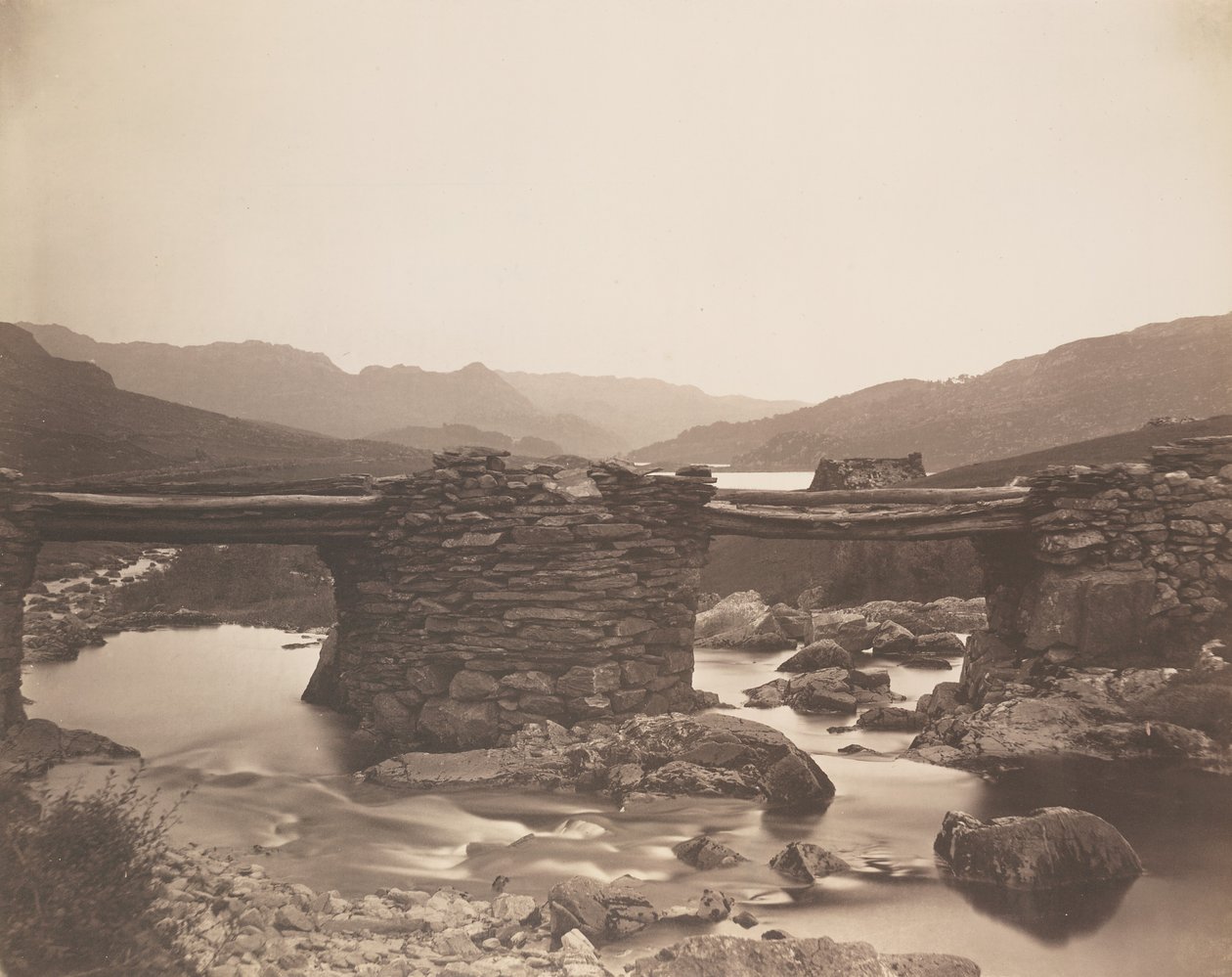 Pont-y-Pant ved Lledr, sett ovenfra av Roger Fenton
