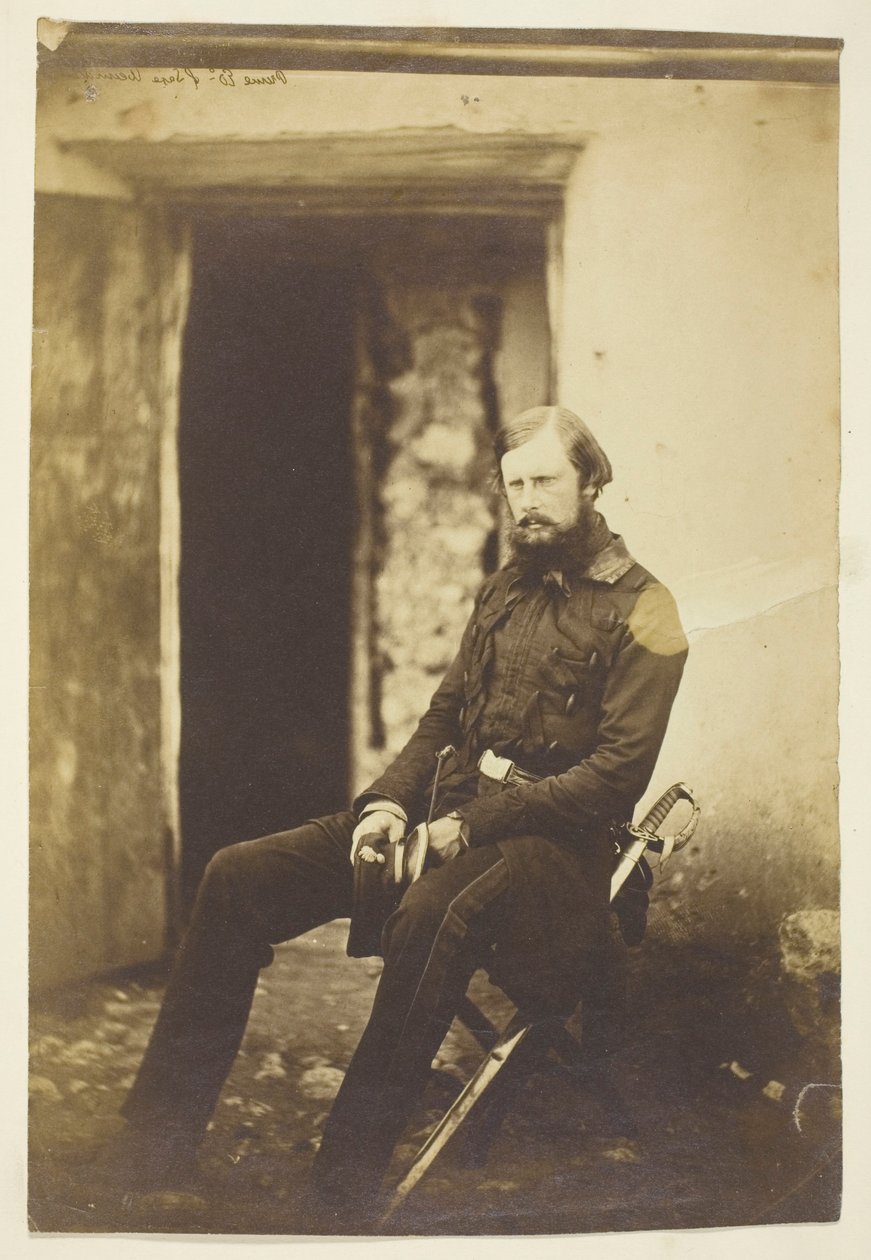 Prins Edward av Sachsen-Weimar, fotografert i felten, Krim av Roger Fenton