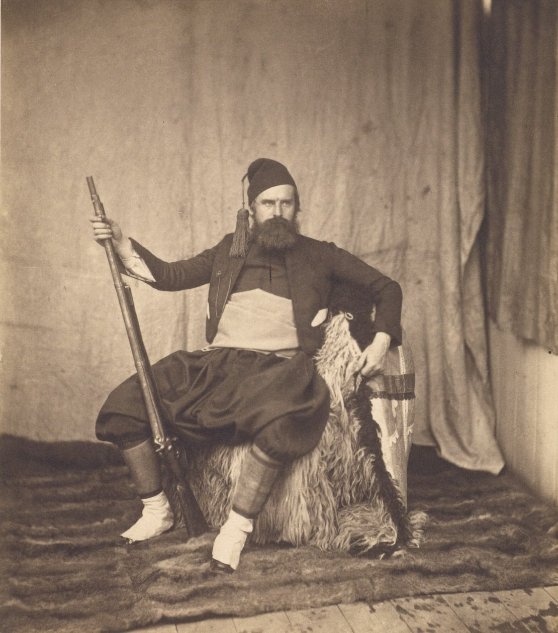 Selvportrett i zouavuniform av Roger Fenton
