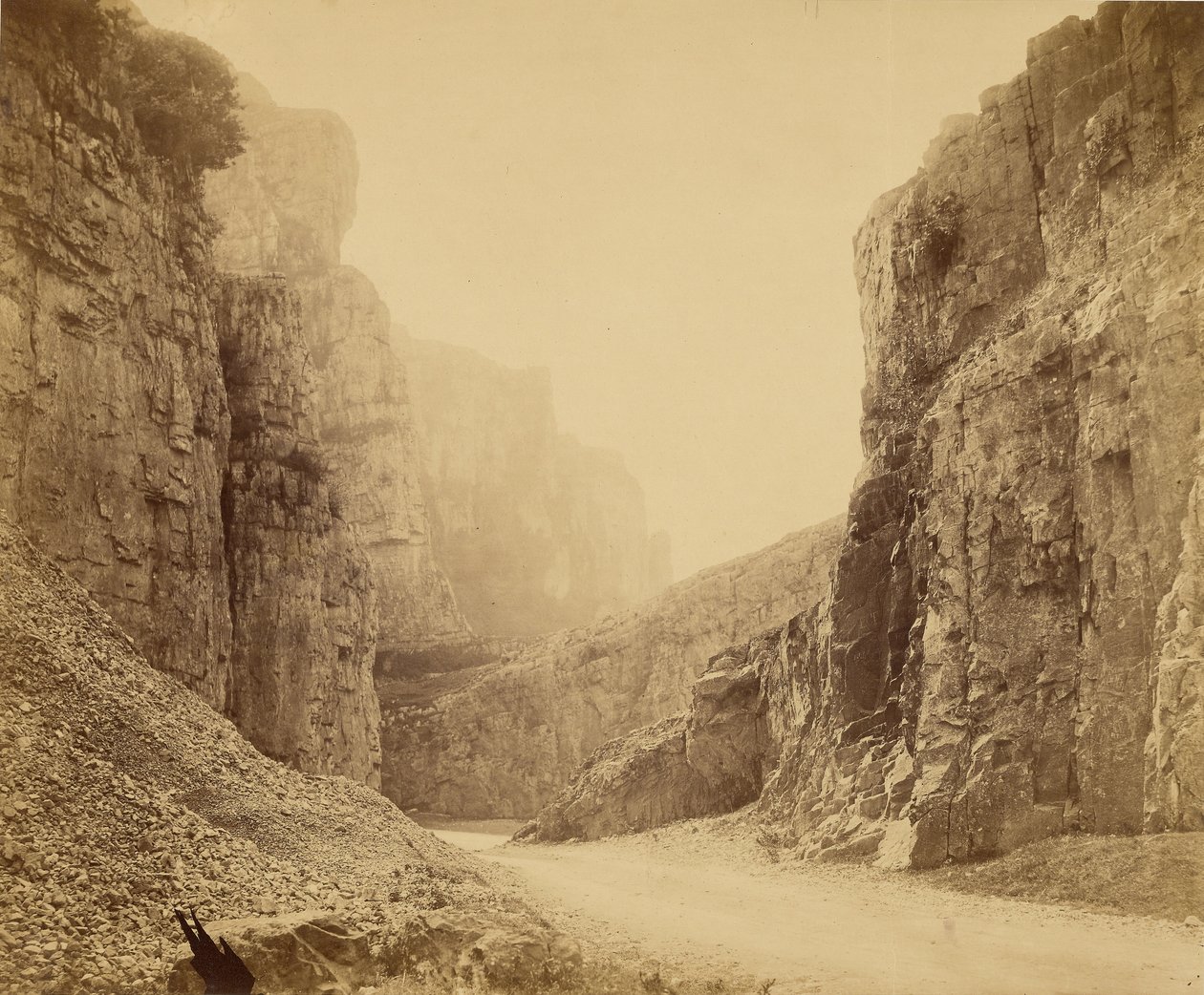 Cheddar-klippene, den sentrale dalen av Roger Fenton