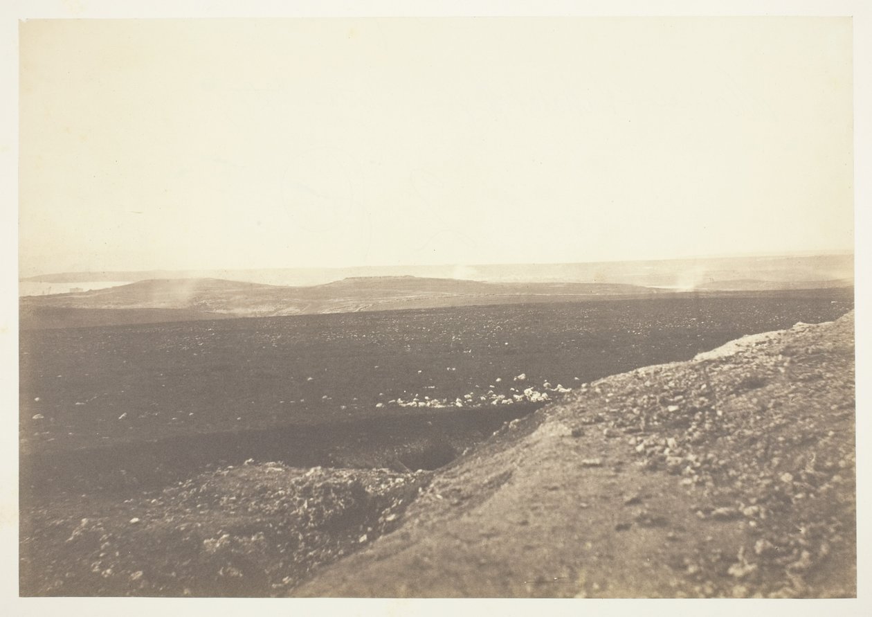Mamelon og Malakoff, fra mørtelbatteriet av Roger Fenton