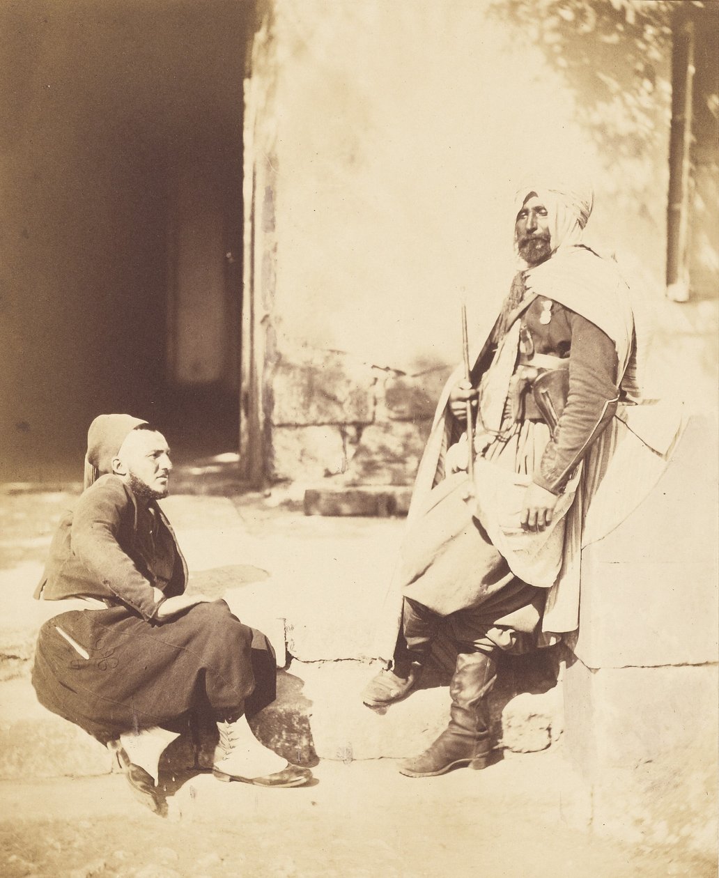 Zouav og spahi, ledsagere til marskalk Pélissier av Roger Fenton
