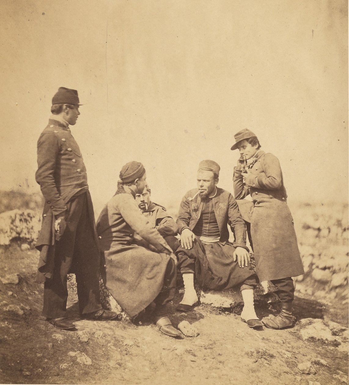 Zouaver og linjesoldater av Roger Fenton