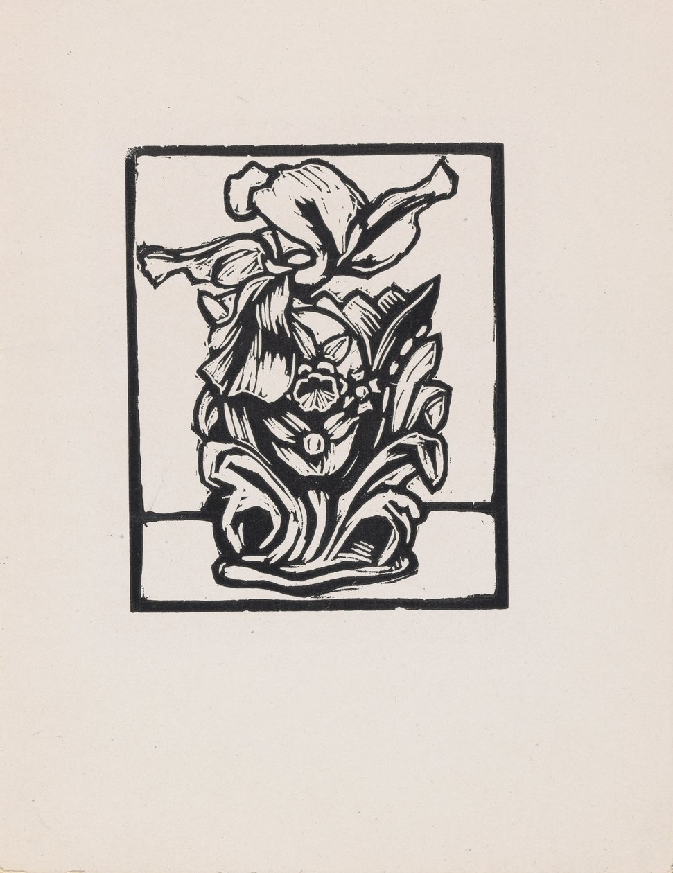 Iris og vase av Roger Fry