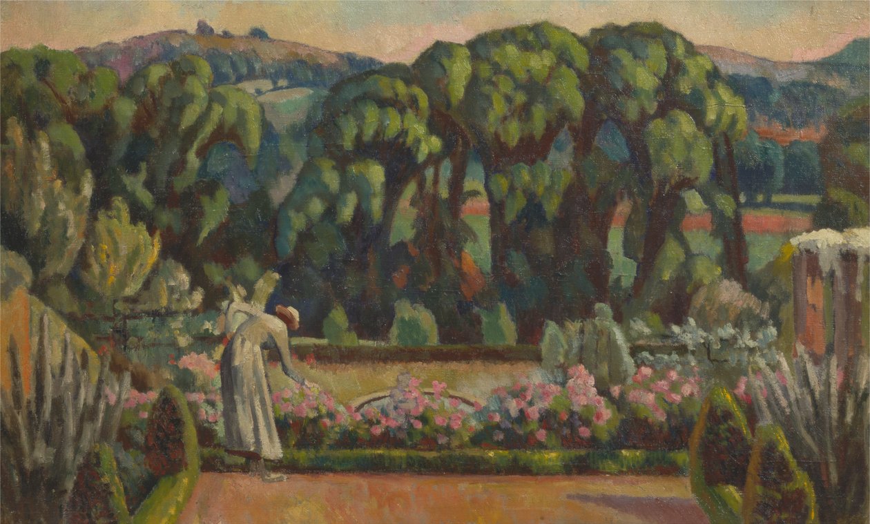 Artist's Garden i Durbins, Guildford av Roger Fry