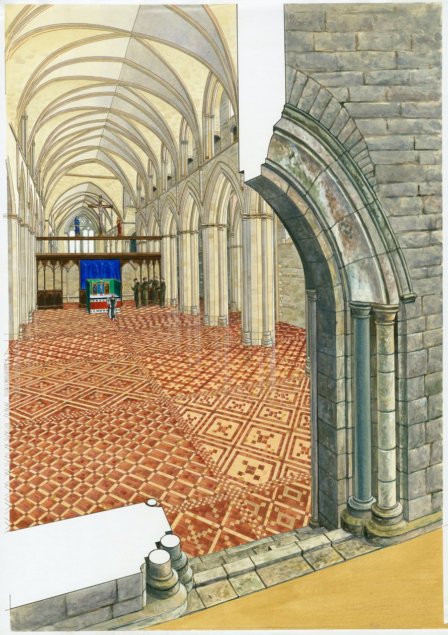 Netley Abbey, 1300-tallet, ca 1990-2010 av Roger Hutchins