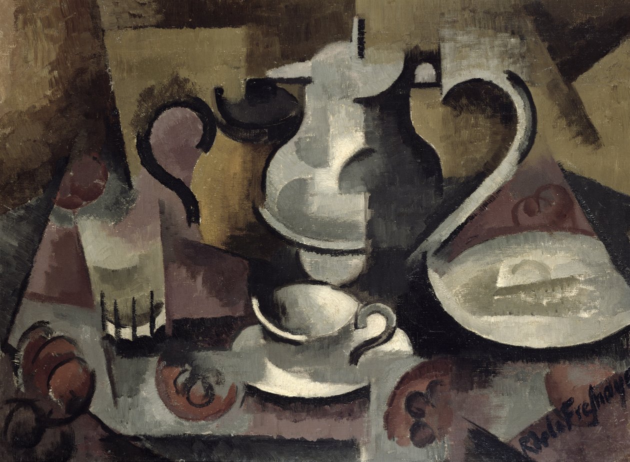 Stilleben med tre håndtak av Roger de La Fresnaye