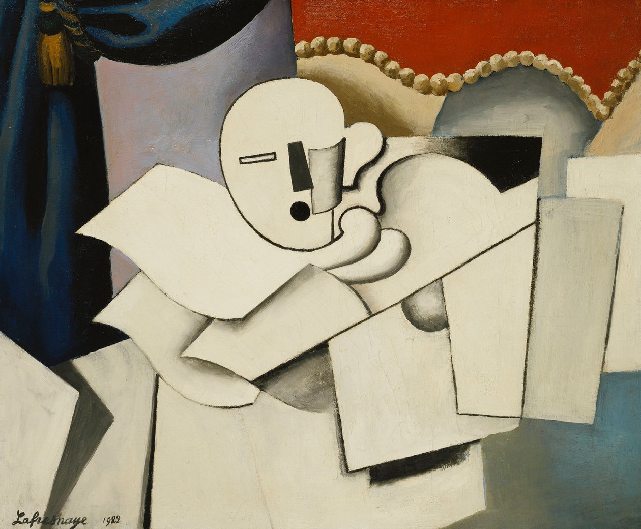 Klovnen; Le Pierrot, 1922 av Roger de La Fresnaye