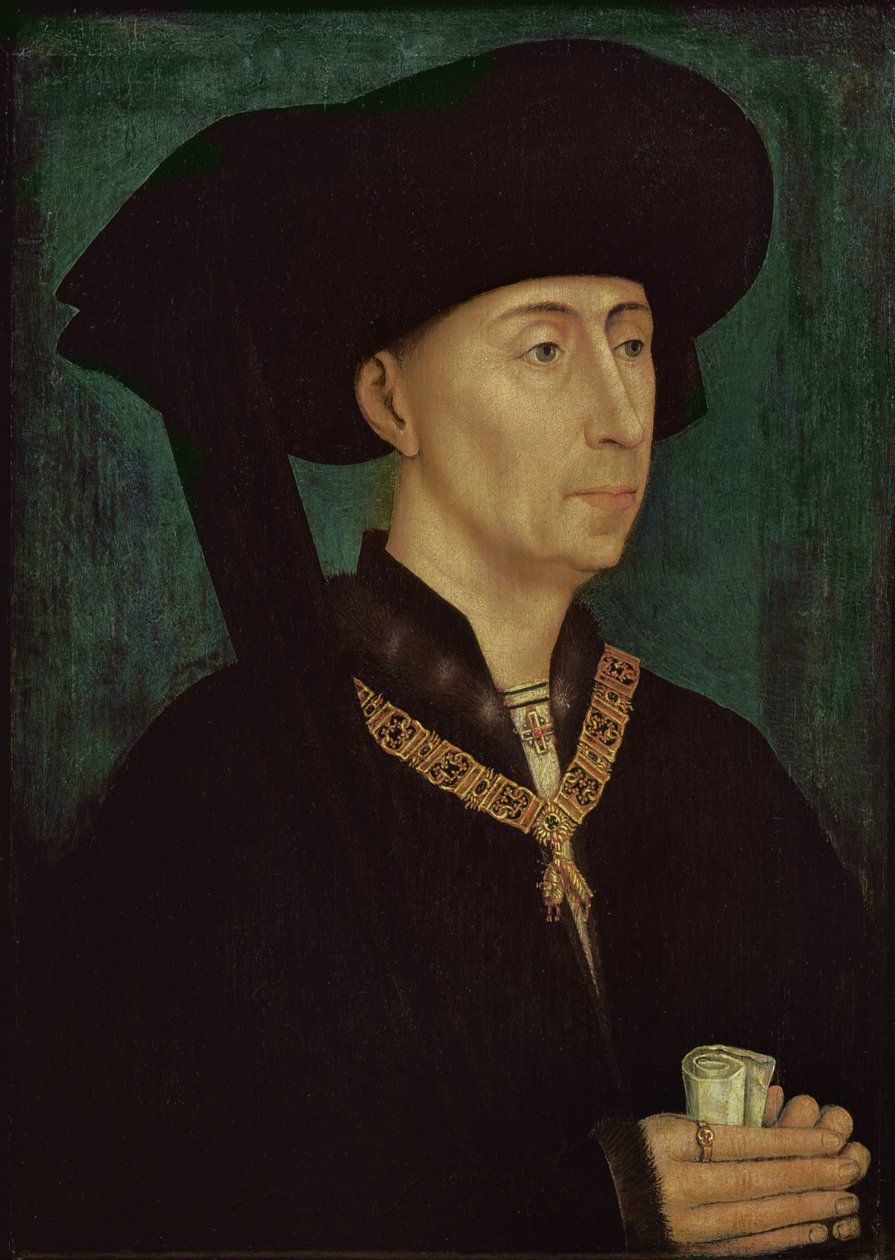 Filip III (1396-1467) den gode, hertug av Burgund, ca. 1445 av Rogier van der Weyden