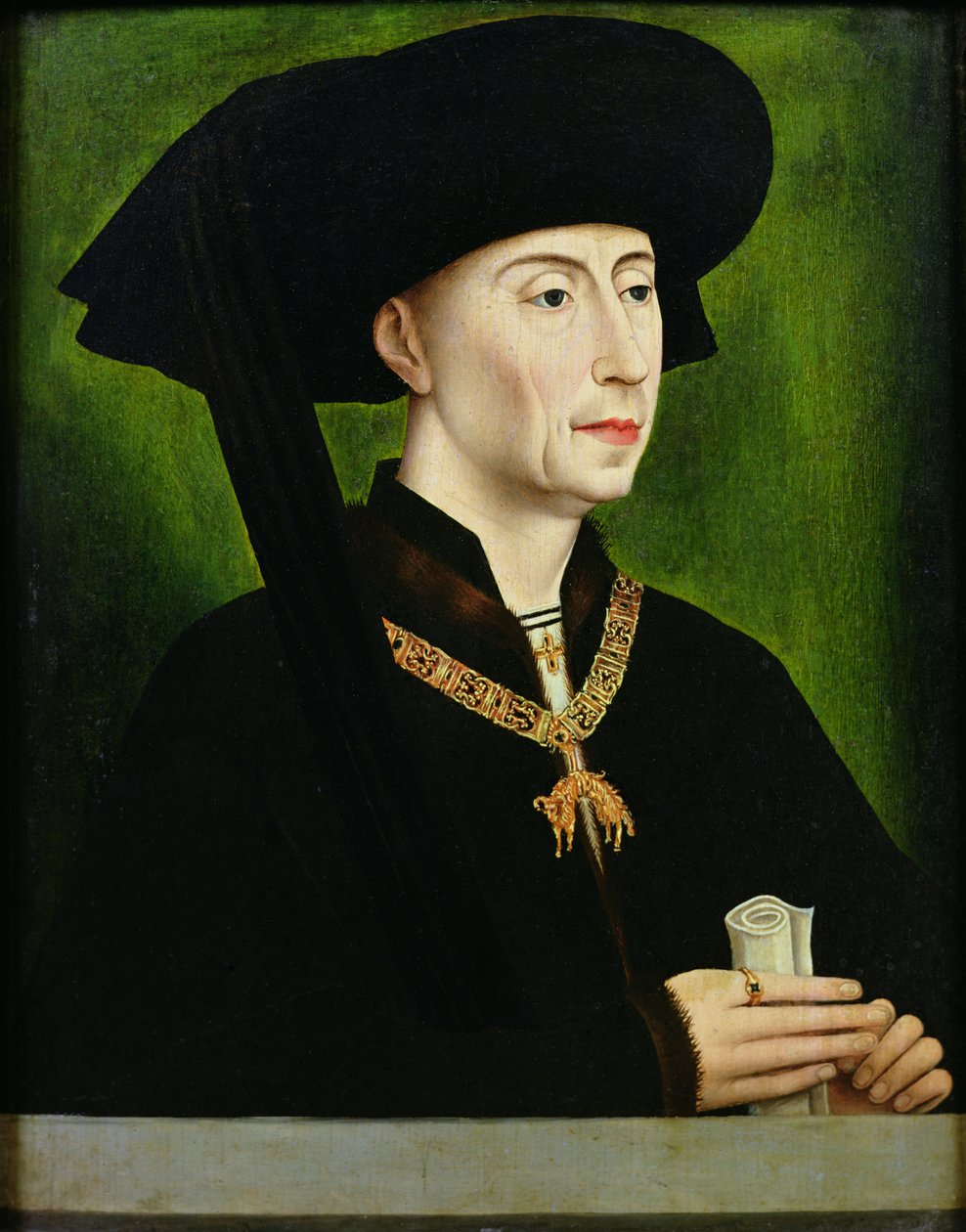 Portrett av Philippe le Bon (1396-1467) hertug av Burgund av Rogier van der Weyden