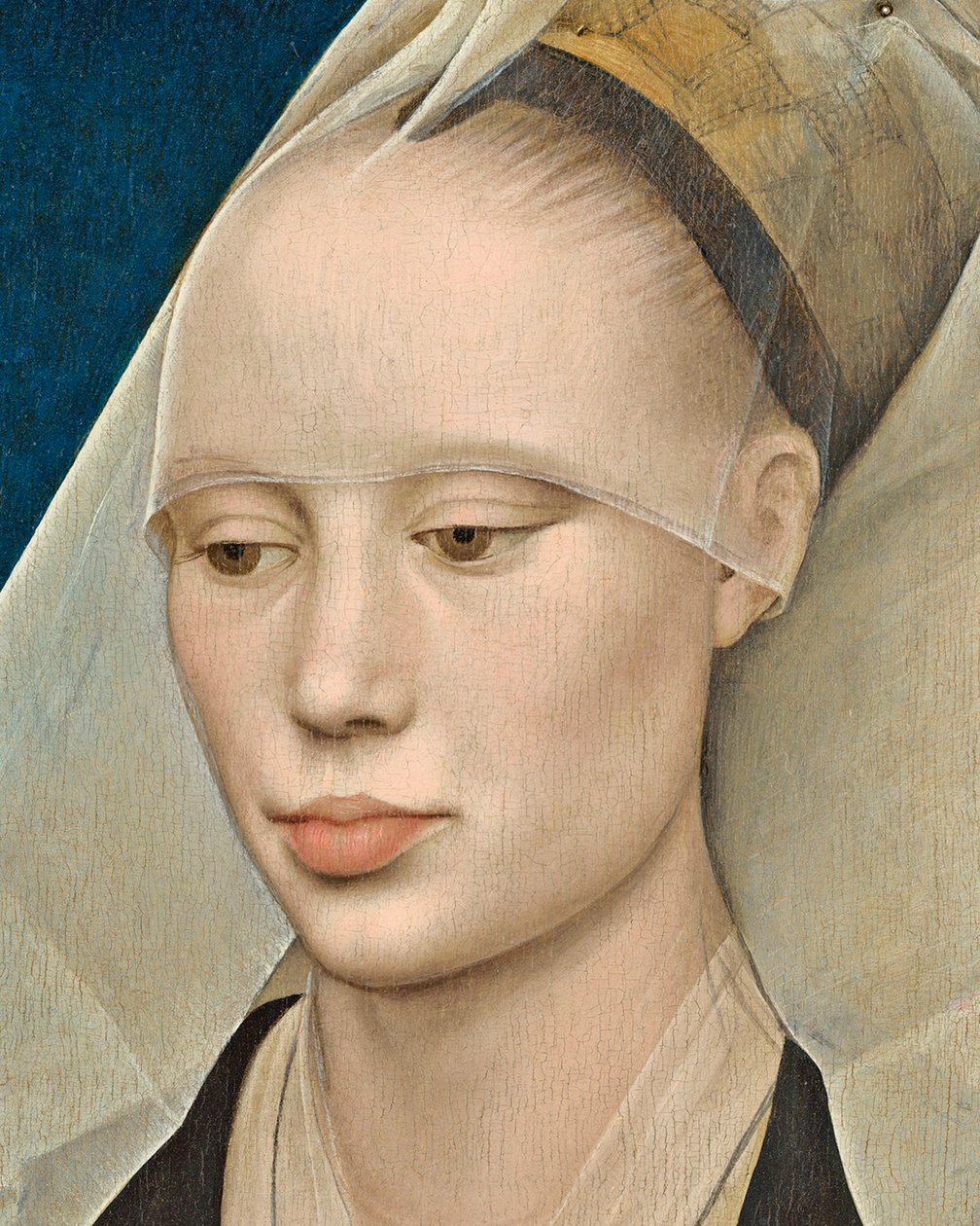 Portrait of a Lady, ca. 1460 olje på paneldetalj av 741888 av Rogier van der Weyden