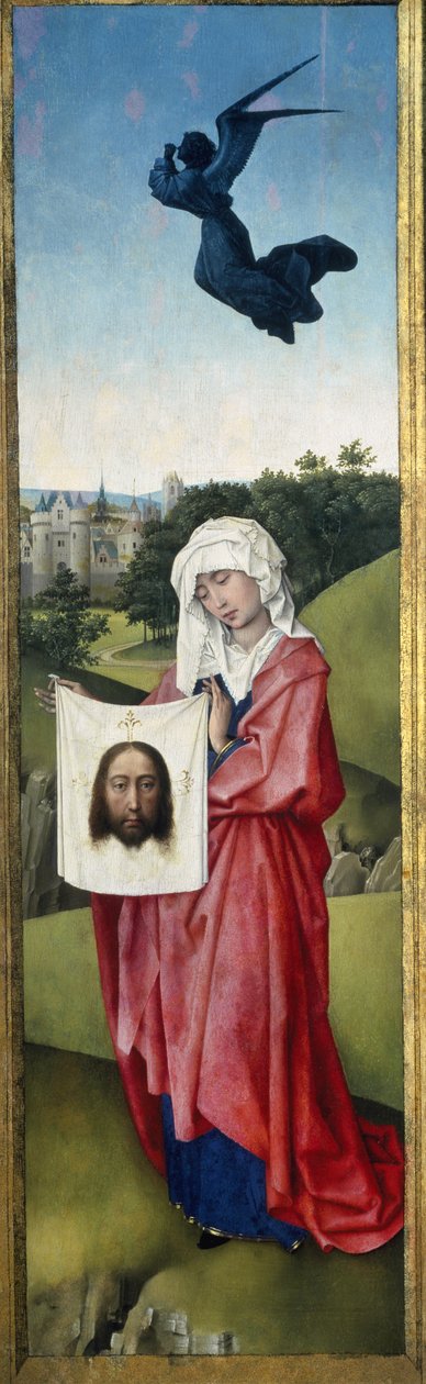 Saint Veronica, Crucifixion Triptych, ca. 1445 (olje på eikepanel) av Rogier van der Weyden